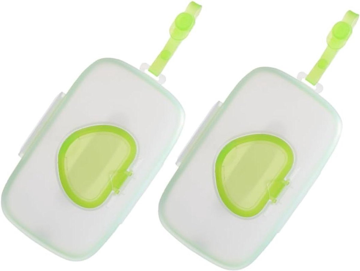 Baby Wipes Dispenser - Reis Wipes Houder - Onderweg Hygiëne - Grote Capaciteit - 22 x 13.5 x 3 cm