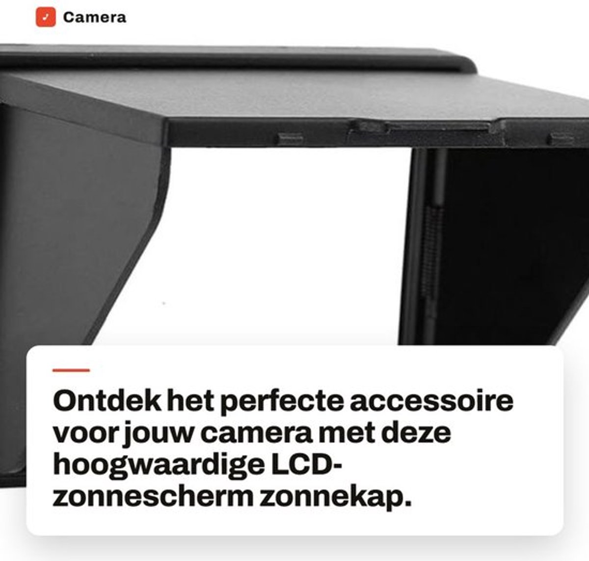 Zonnekap Opvouwbaar - LCD-kap 3 Inch - Lichtgewicht - Draagbaar - Blokkeert Verblinding - Geschikt voor A7/A7M2/A7R2/A7M3/A9 - Zoeker
