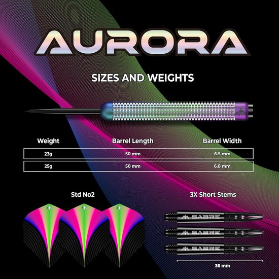 Dartpijlen Set - Pijltjes Set - Darten - 90% Tungsten - 23 gram - Coral — afbeelding 5