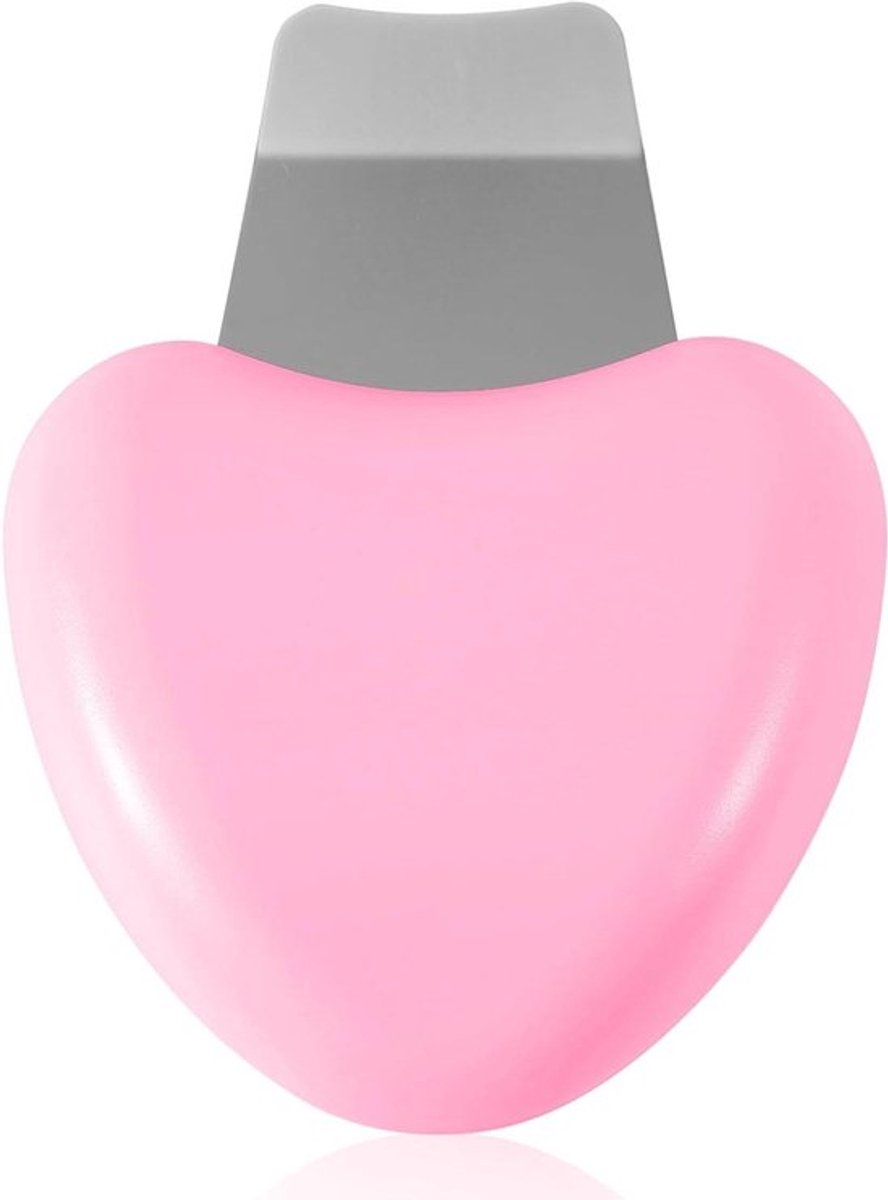 Huidspatel voor Gezichtsreiniging en Mee-eter Verwijderen - Draagbaar en Praktisch - Poriënreiniger Gereedschap - Cadeau voor Vrouwen en Mannen - 7x4,5cm - Roze-Rode Kleur
