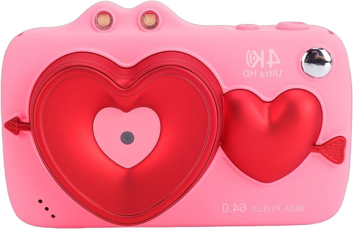 4K Vlogcamera - Digitale Camera Compactcamera - Video Opnemen - 64MP Hoge Resolutie - 2.8 Inch Scherm - Rozeachtig