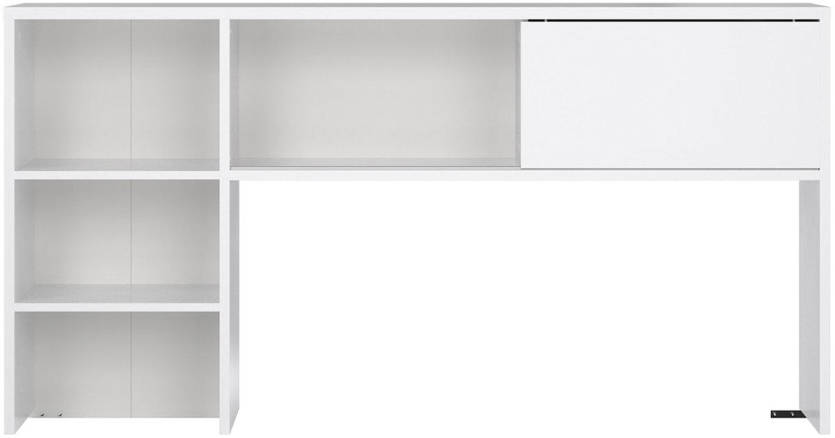 Giga Living Kantoorbureau Function Plus - Wit Hoogglans - 149x24x79cm