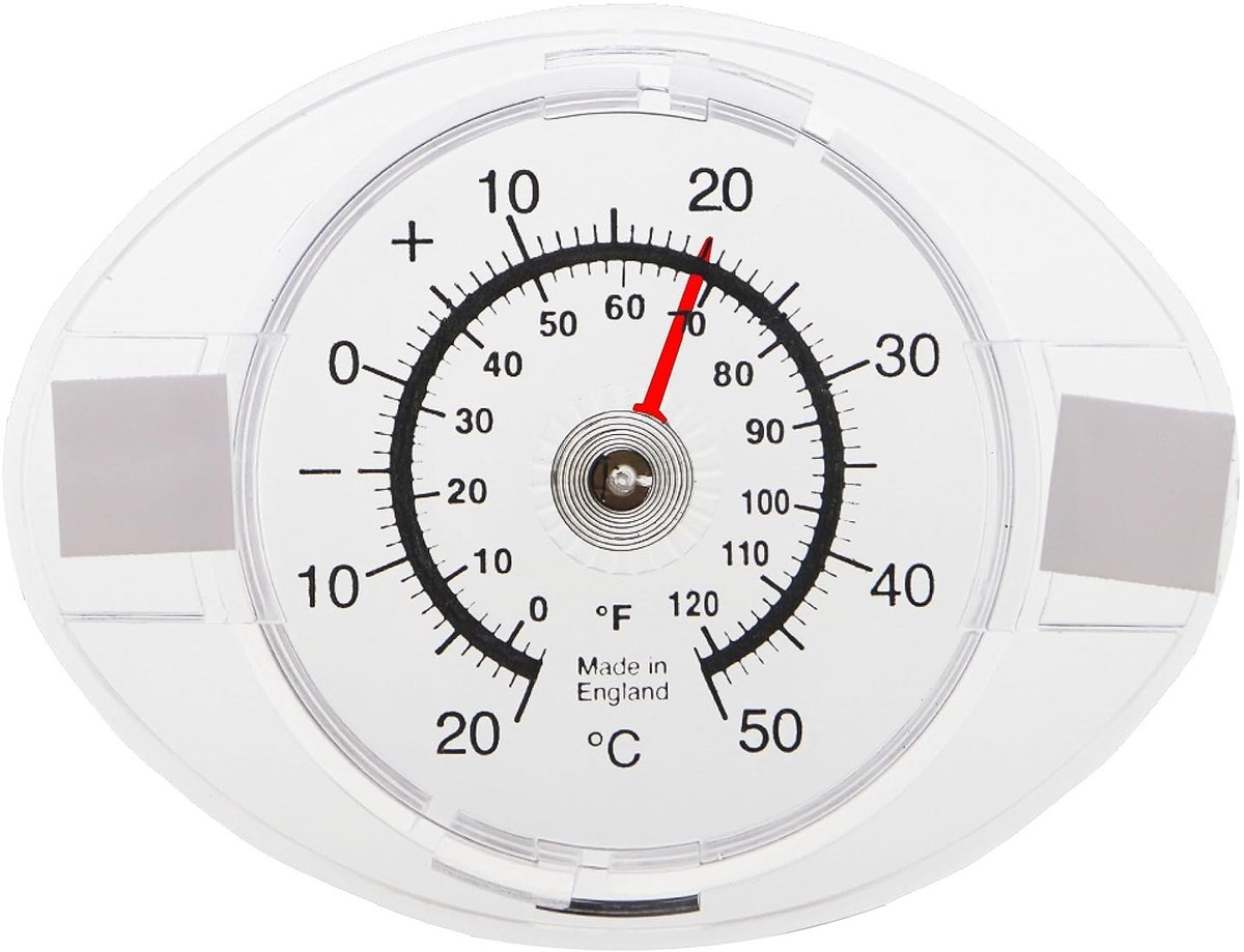 Raamthermometer - Transparant - Voor Buiten - Zelfklevend - Voor Thuisgebruik