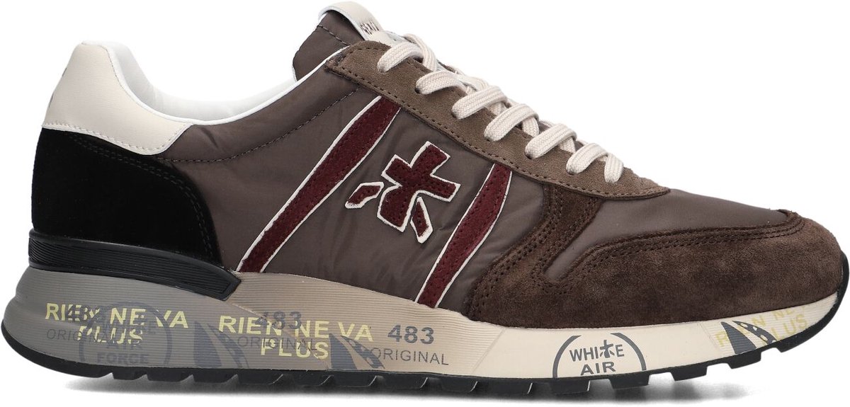 Premiata Lander Sneakers - Textiel - Heren - Bruin - Maat 43