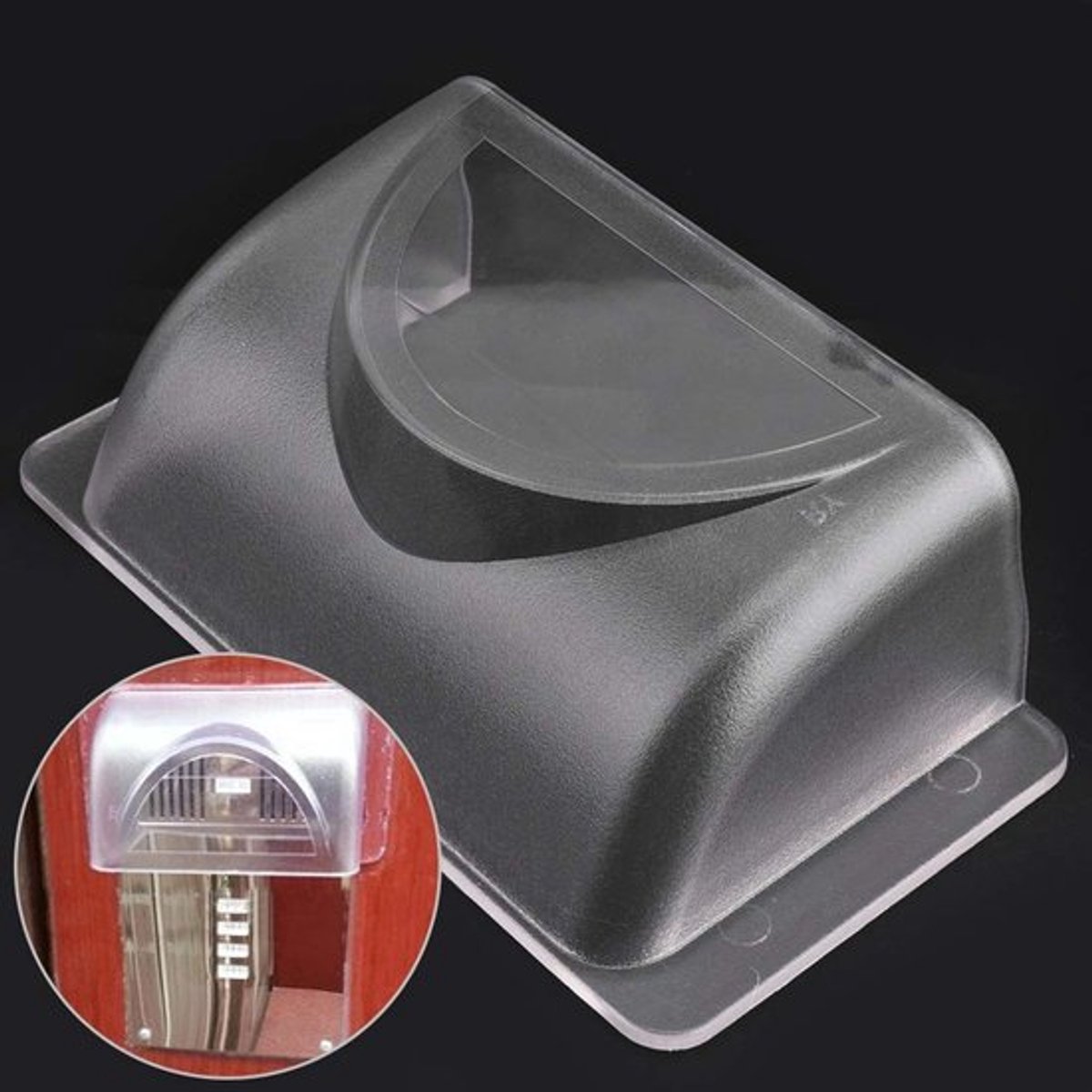 Deurbel Regenhoes Waterdicht - Toegangscontrole - PVC-Kunststof - UV-Bescherming - Schokbestendig - Duurzaam en Transparant - Deurbescherming
