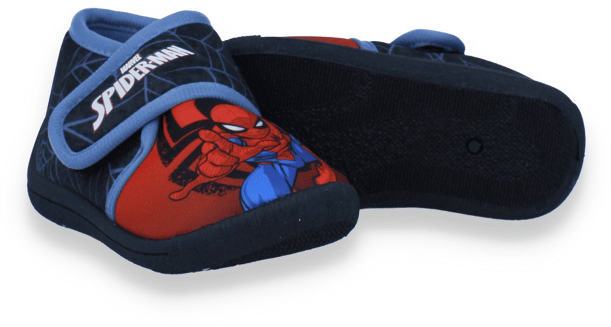 Spiderman Jongens Pantoffel Zwart/grijs | Maat: 32