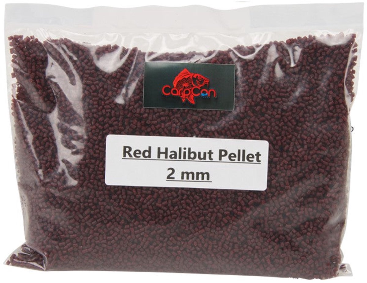CC Mini Pellets 'Red Halibut' 2mm - 500g - Method Feeder Grondvoer - Witvissen