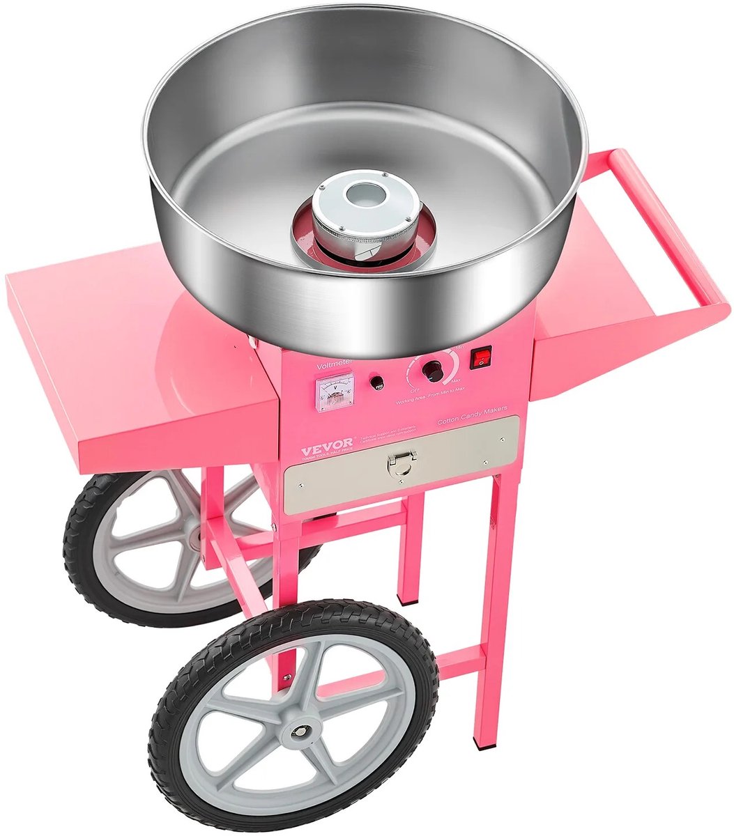 Lamor Suikerspinmachine - Suikerspin - Suikerspinmachines - SUS201 Roestvrij Staal - 1000 W - 65–245 °C - 819 x 520 x 955 mm