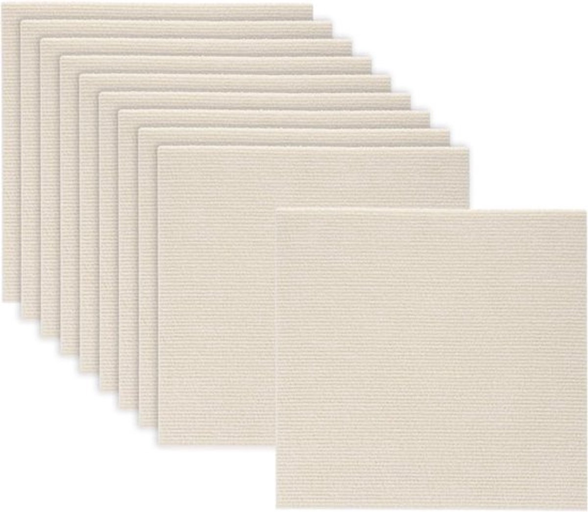 Set van 30 Zelfklevende Tapijttegels 30 x 30 cm, Antislip Vloertegels voor Doe-Het-Zelf Projecten in Slaapkamer, Woonkamer, Keuken en Eetkamer, Beige Kleur