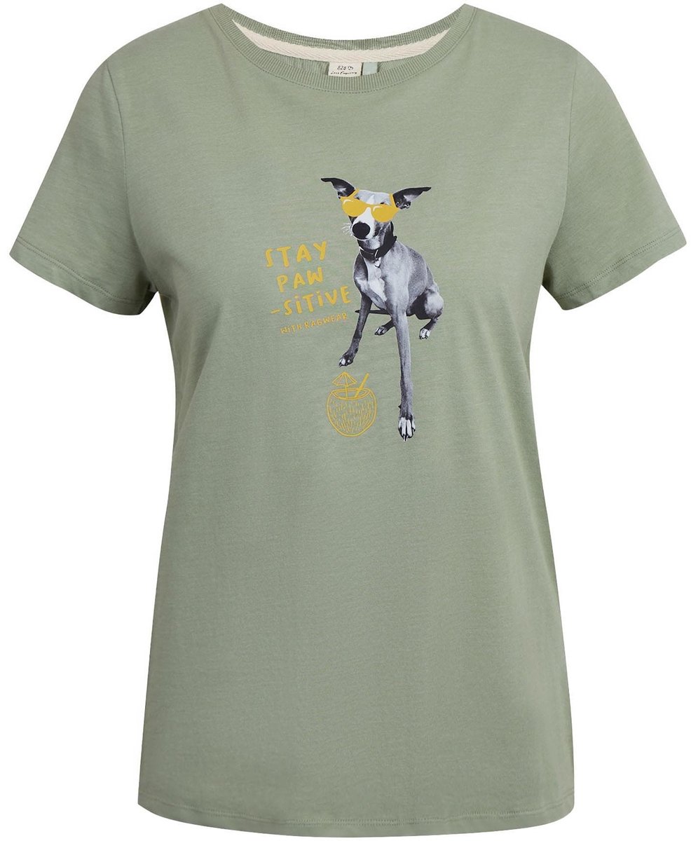 Dames-T-shirt Ragwear Adori Gots Groen