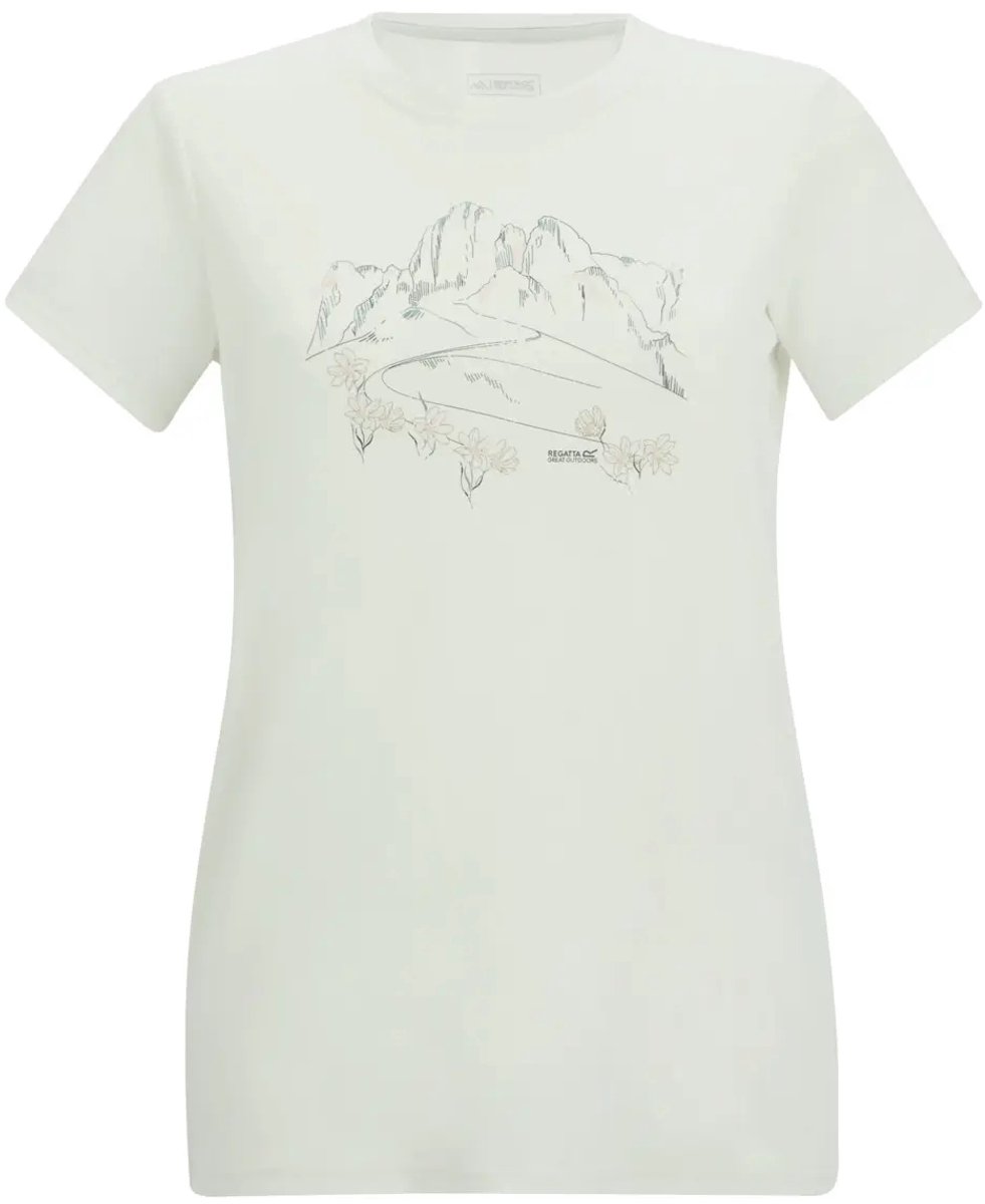 T-shirt dames Regatta Fingal Wit