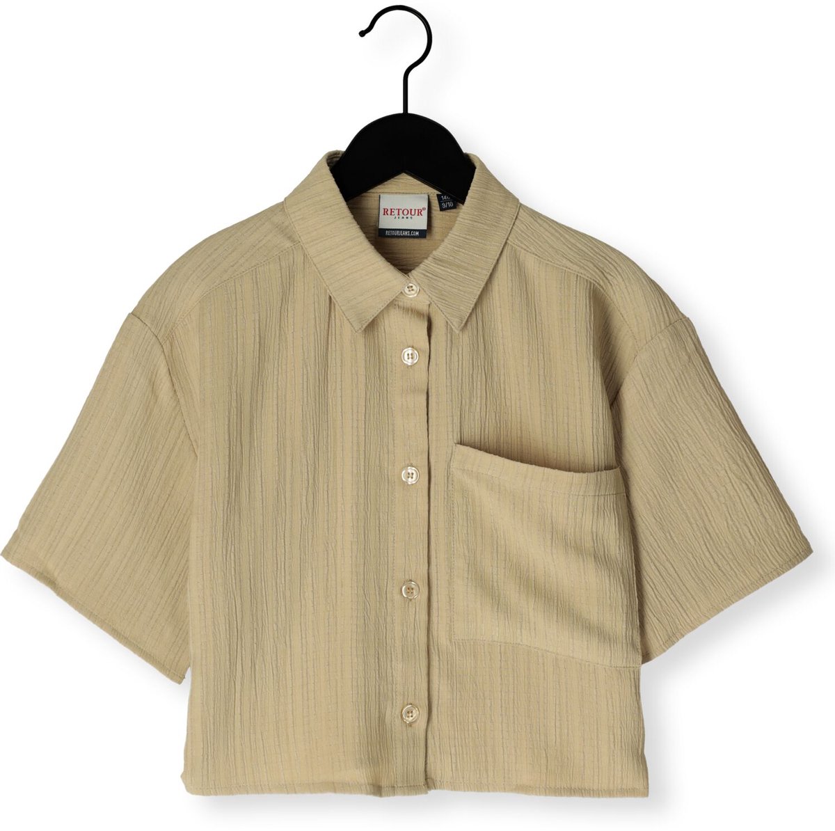 Retour Olivia Meisjes - Jurken - Beige - Maat 122/128