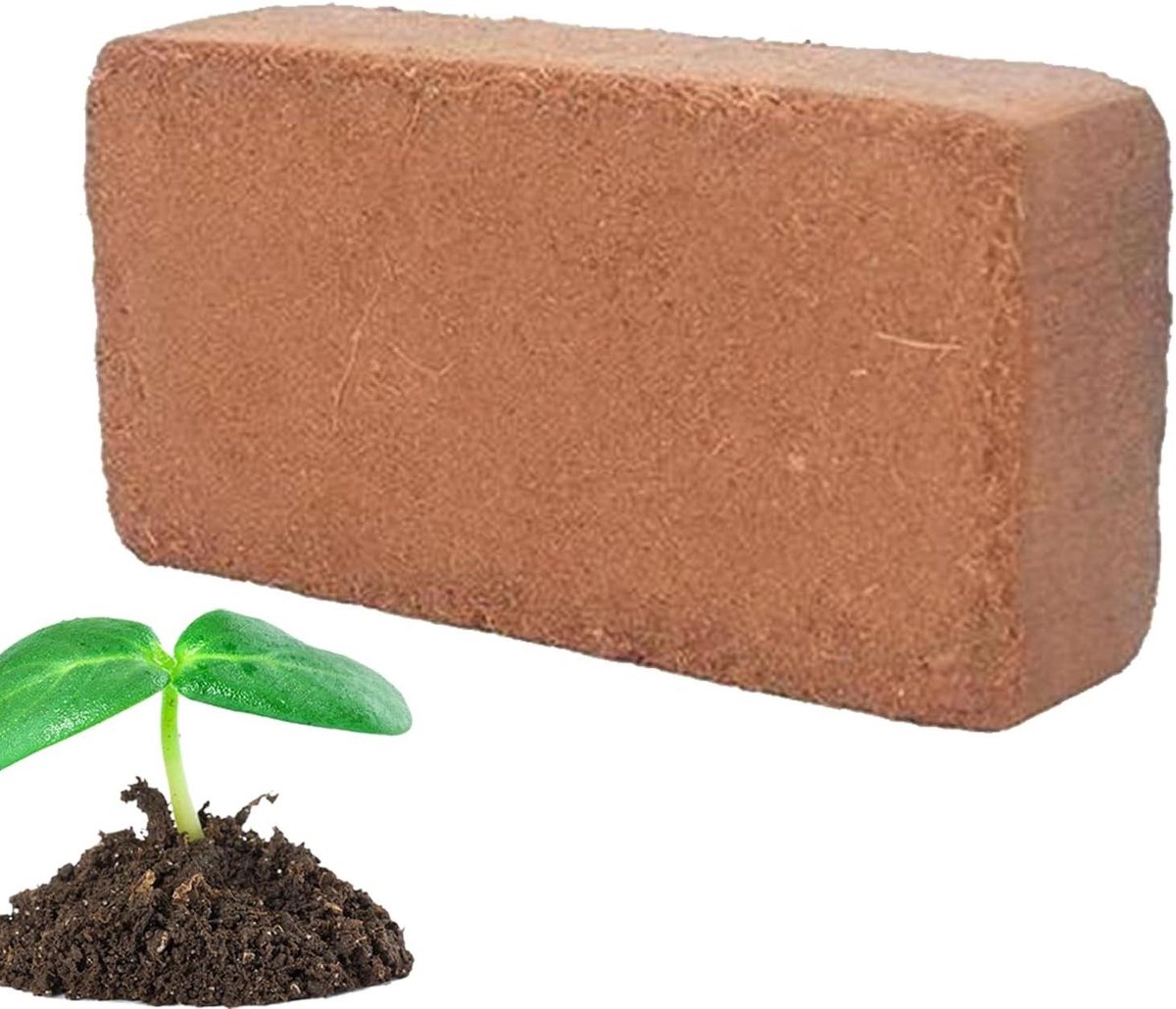 Kokosvezel Steentjes - Planten Substraat - Gezonde Plantengroei - Optimaal Vochtbalans - 6-7 Liter Schuimend - Bruin