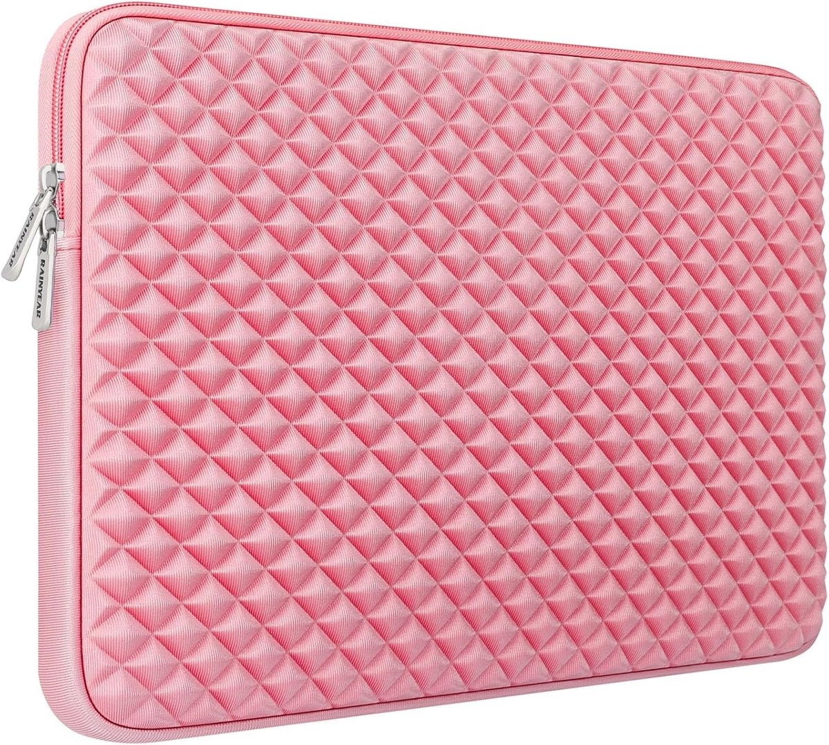 Laptop Sleeve 11 Inch - Schokbestendige Gevoerde Tas met Fluffy Voering voor MacBook Air en Chromebook - Roze Bescherming voor Notebook en Tablet