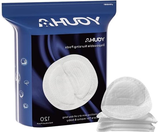 Zoogcompressen Verzorgingspads Borstvoeding - Absorberend - Lekvrije Bescherming - Huidvriendelijk Ademend - 120 - Multicolor - 120 stuks
