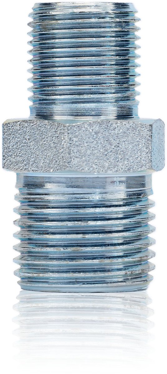 Rosfix Adapter Spuitaccessoire - Roestvrij Staal, GZ 1/2"–3/8" - 400 bar, GZ 1/4"–3/8"