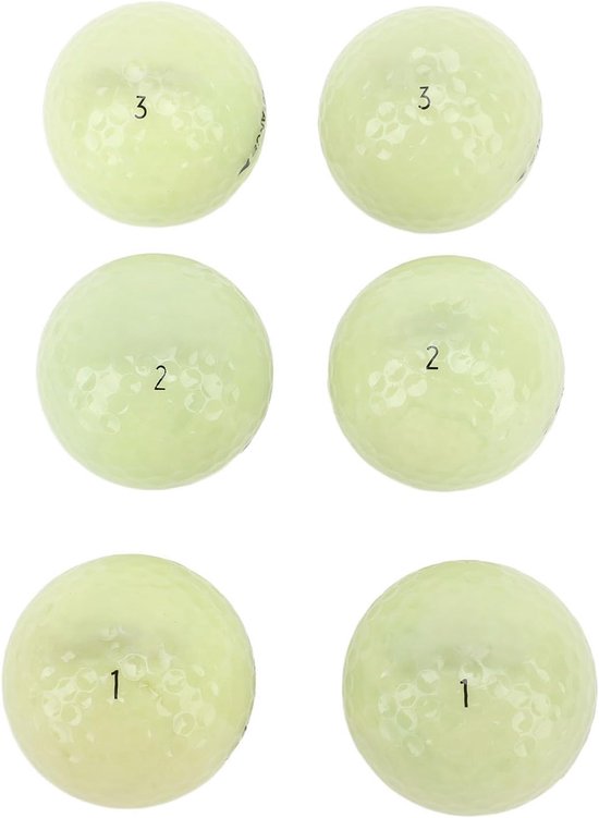 Glow Golfballen - Lichtgevende Ballen - Nacht Golfen - Dubbele Fluorescentielagen - 6 stuks - Groen — afbeelding 5
