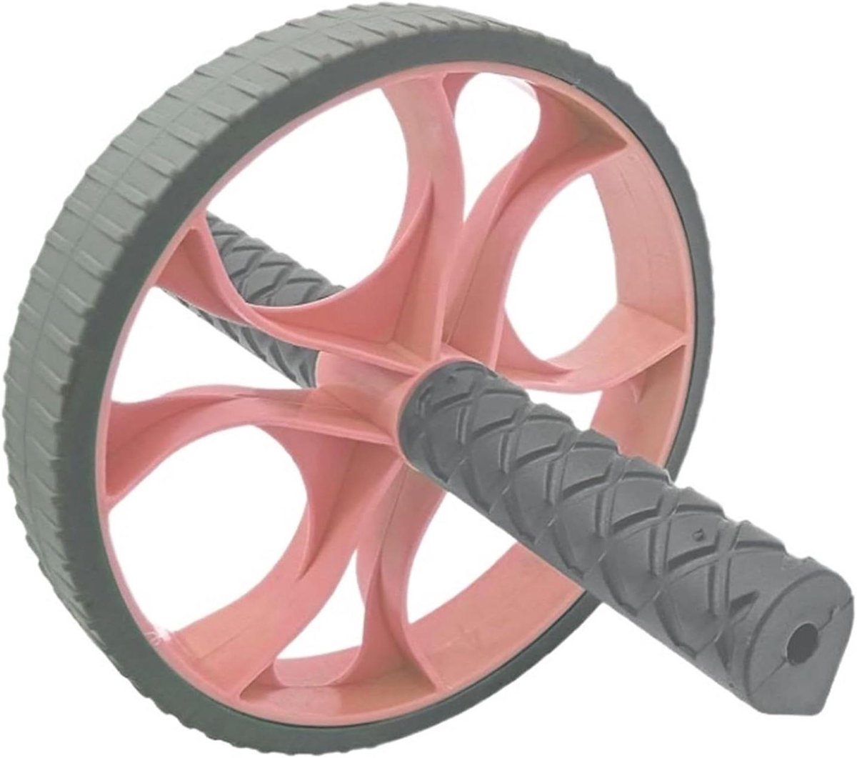 Buikwiel Fitness Roller - Ab Roller Buikspiertrainer - Buikspieroefeningen Thuis - Antislip en Breder Wiel - 540 Gram - Zwart