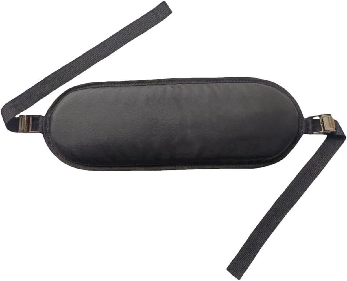Heupbrug Riem - Booty Belt Glute Bridge - Krachtraining Oefeningen - Niet-Glijdende Steun - 42x15cm - Zwart