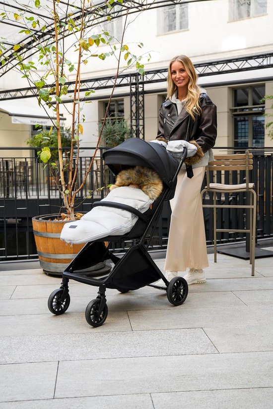 Handwarmer Kinderwagen - Moffen Pram - Warme Handen - Waterafstotend Winddicht - 21 x 17 x 8 cm - Zwart — afbeelding 2