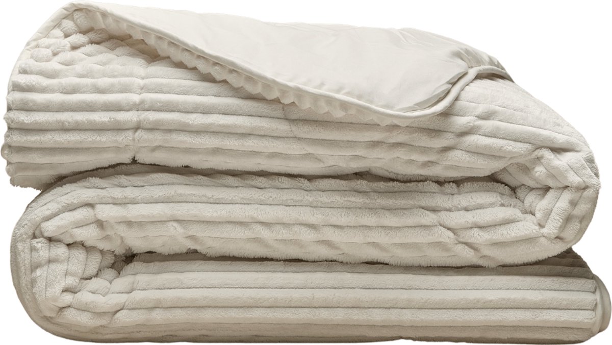 Zelesta Special Teddy Groove Dekbed - Gebroken Wit 160x220cm Cream