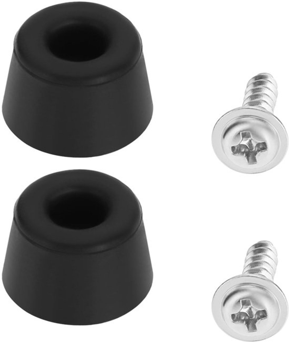 Rubber Voet - 2x Rubberen Bump Stop - Hoogte 9,5mm - Diameter Basis 15,5mm - Compatibel met Thetford Kookplaat - Duurzaam Rubber