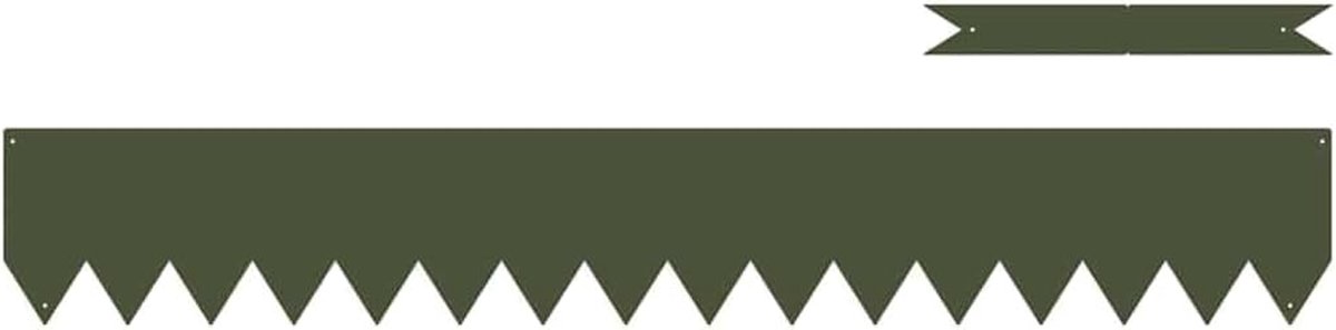 Tuinranden - Grasafscheiding Padranden - Tuin Decoratie - Weerbestendig Materiaal - 100 x 0.05 x 20 cm - Olijf Groen
