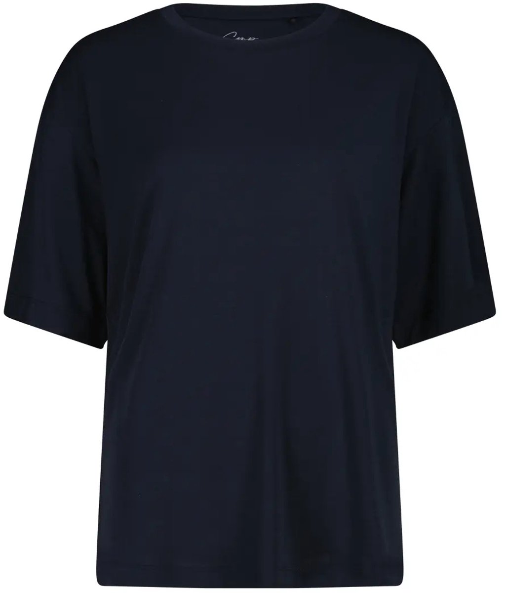 Polyester en lyocell T-shirt dames CMP Zwartblauw