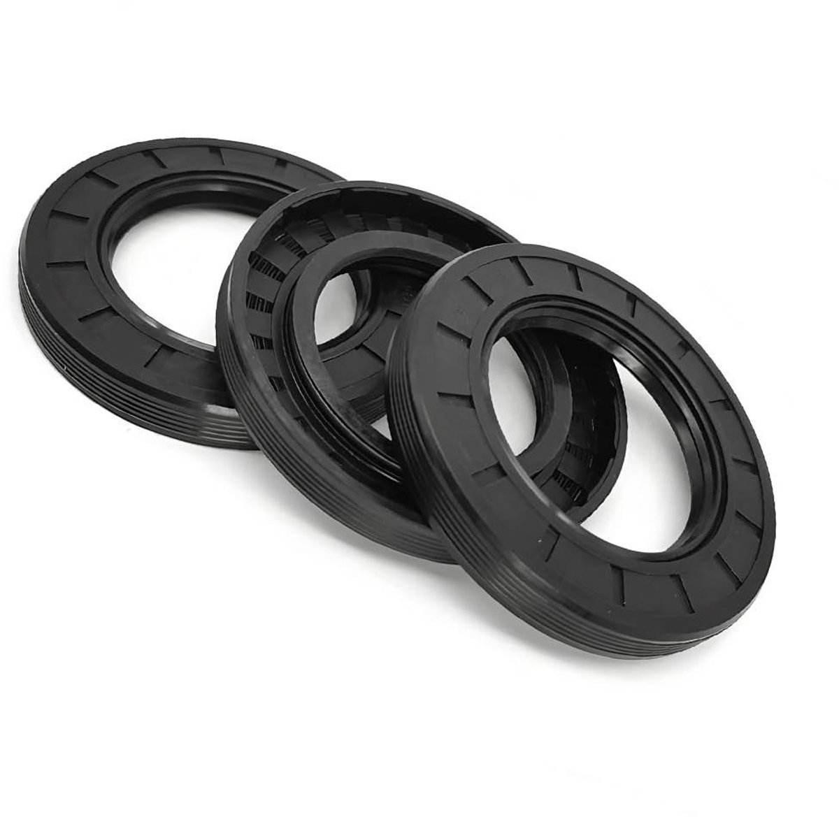 Nitril Skelet Olieafdichting - NBR Keerring - Voorkomen Olielekkage - Versterkt Metalen Skelet - 76mm x 98mm x 12mm - Zwart