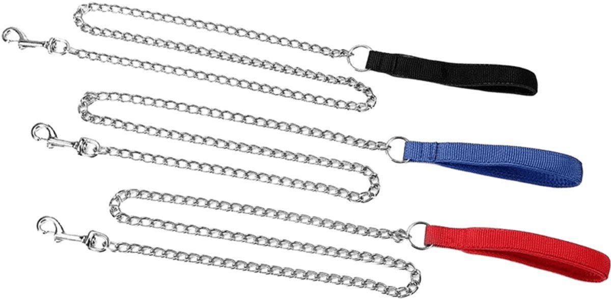 Hondenlijn Steel voor wandelingen 3mm/120cm (L), Rood