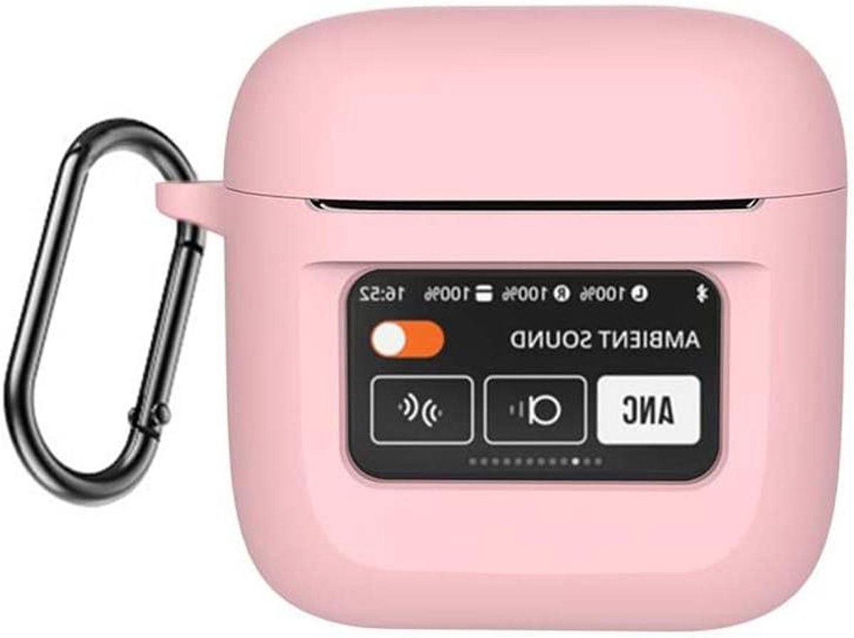 Hoesje voor Oordopjes - Beschermhoes Siliconen - Oordopjes Beschermen - Schokabsorberend Ontwerp - 6.4 x 2.5 x 5 cm - roze