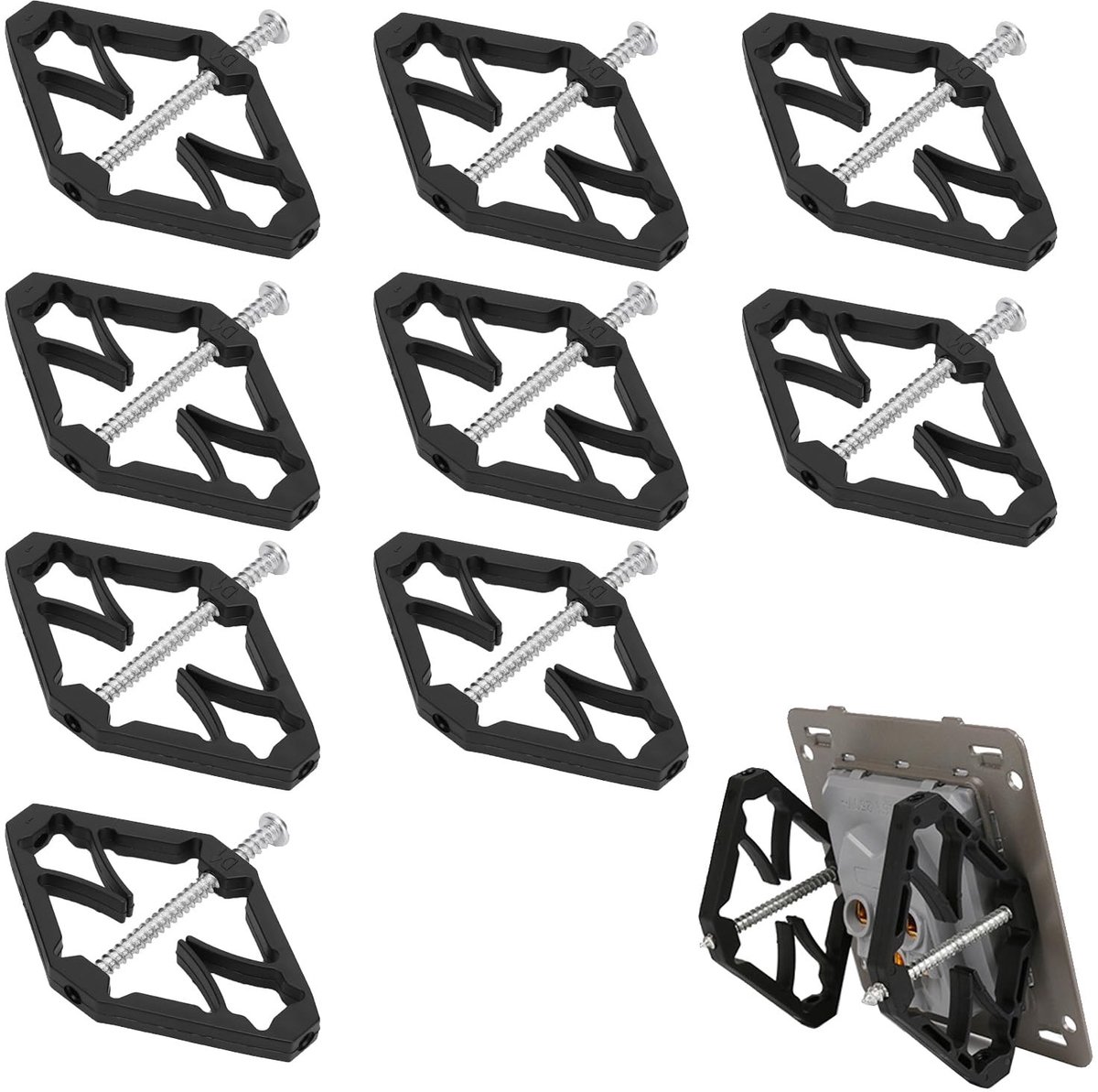 Roestvrijstalen schakelkast - Zilver - Reparatiestang en Ondersteuning - Accessoires voor Elektriciens - Wandmontage