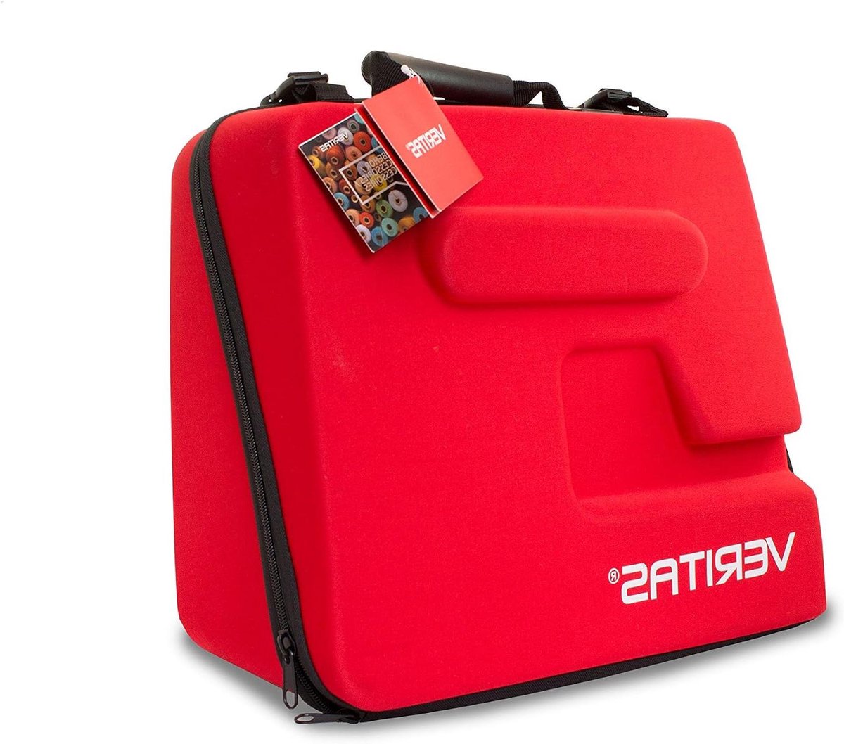 Naaimachine Tas - Draagtas Naaimachine - Opbergen Naaimachine - Versterkte Binnenkant - 44 x 40 x 21.5 cm - Rood