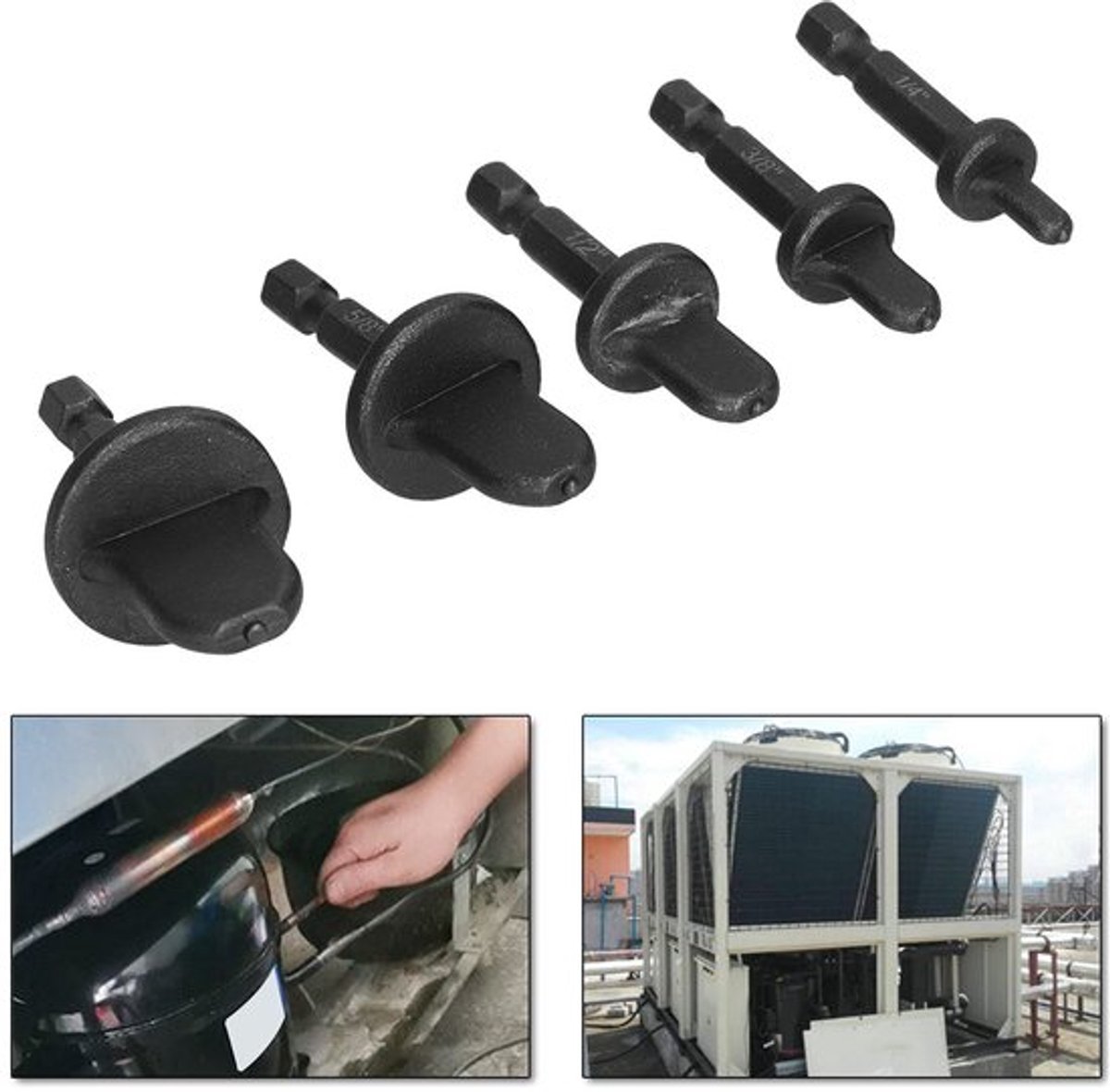 Buis Expander Set - 5 Stuks - Affakkelen Tool - Swagging Tool - Gereedschap voor Koperen Buizen - Chroom-Molybdeenstaal