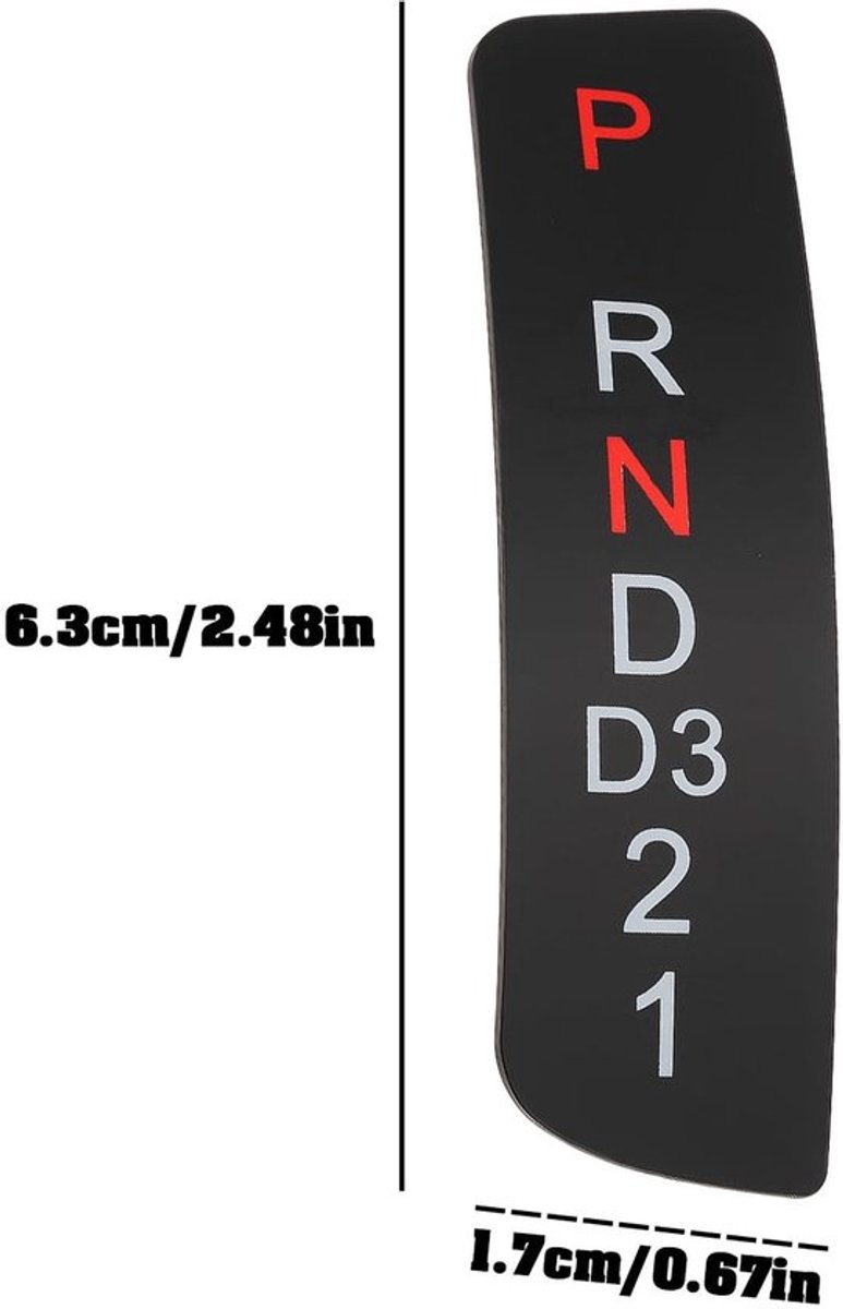 Auto Console Gear Shift Selector Panel Trim Sticker