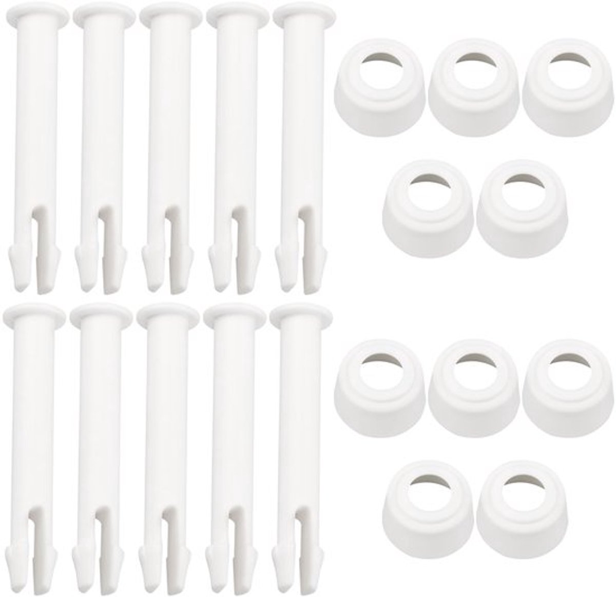 Zwembadframe Pinnen 10 Stuks - Afdichtingen - 60 mm - Kunststof - Geschikt voor Ronde/Rechthoekige Zwembaden - UV-bestendig - Zwembadaccessoires