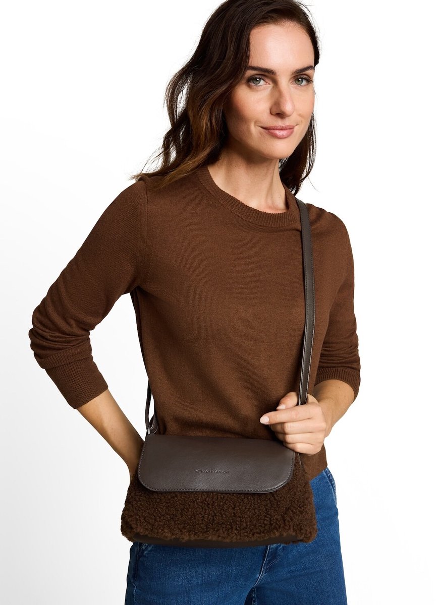 Tom Tailor - TTZELINA S schoudertas met teddybont - Maat ONESIZE - dark brown