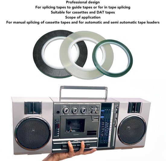 Professionele Splicing Tape voor Open Reel Audio, 1/4 Inch, Ideaal voor Audiobewerking en Geluidsopnames — afbeelding 5