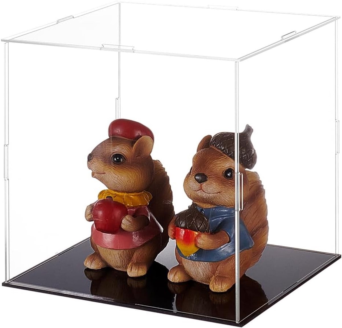 Plastic Figuren 21 x 21 x 20,5 cm - Transparant en Stofdicht - Ideaal voor Bouwstenen, Poppen en Verzamelobjecten