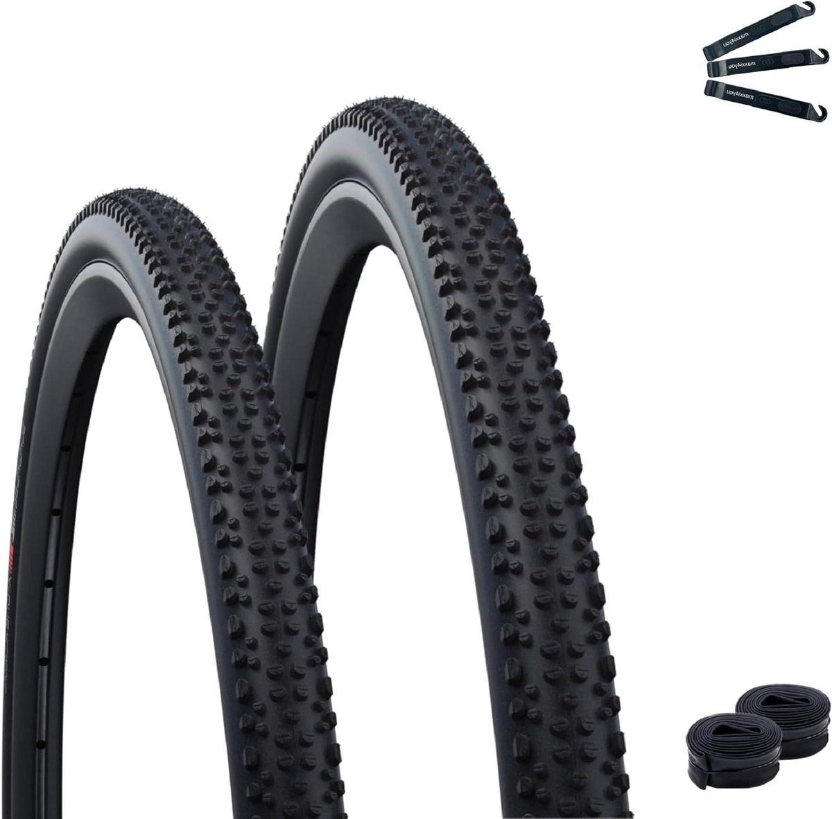 Vouwbanden Set - Cyclocross Banden - Gravel Rijden - RaceGuard Lekbescherming - 33-622 - Zwart