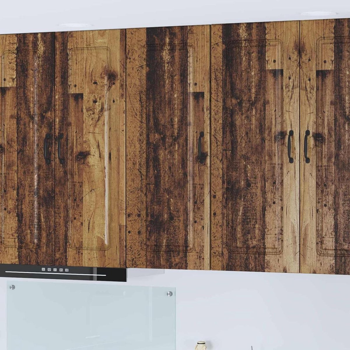 Keukenkast - Wandkast Keuken - Keuken Organiseren - Robuust Houtmateriaal - 40 x 31 x 100 cm - Oud Hout