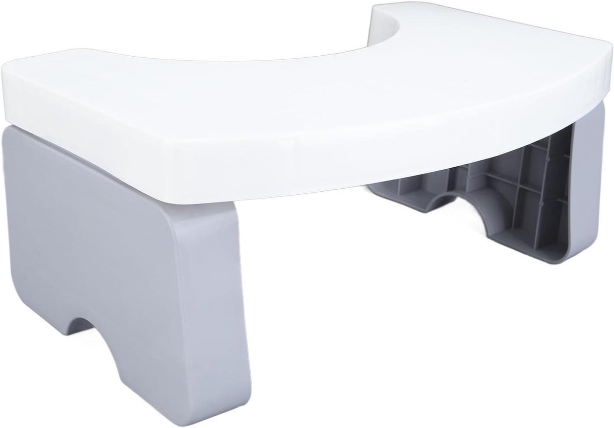Opvouwbare Toiletkruk - Gehurkte Potje Voetkruk - Betere Stoelgang - Ruimtebesparend Ontwerp - 40 x 23 x 7 cm - Blauw