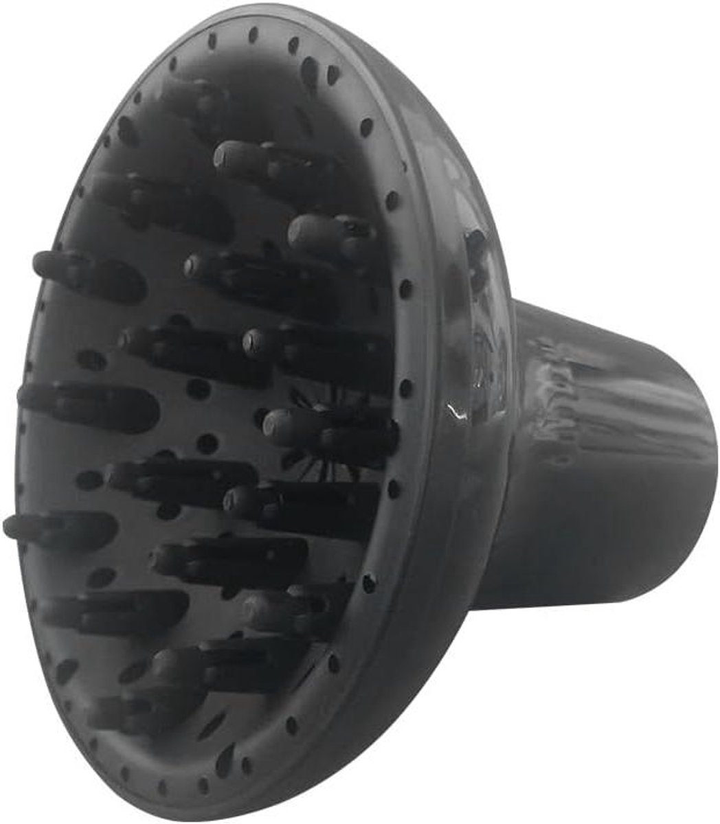 Haardroger Diffuser - Krul Diffuser - Krullen Stylen - Gelijkmatige Luchtstroom - 7cm Diameter - Zwart