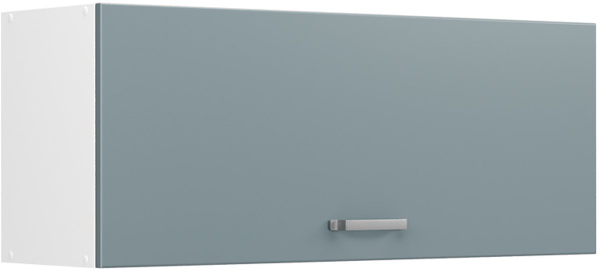 Vicco Hangkast R-Line, Blauw-grijs/Wit, 100 cm Plat