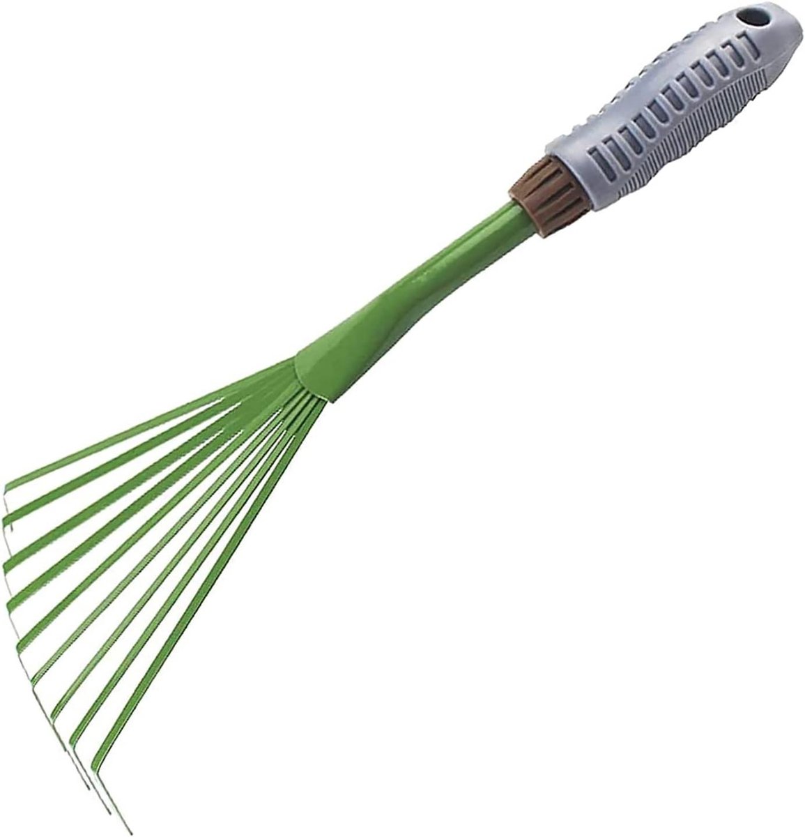 Tuinhark 9 Tanden - Bladhark Hark - Bladeren Verzamelen - Ergonomische Handgreep - 39 cm - Zwart