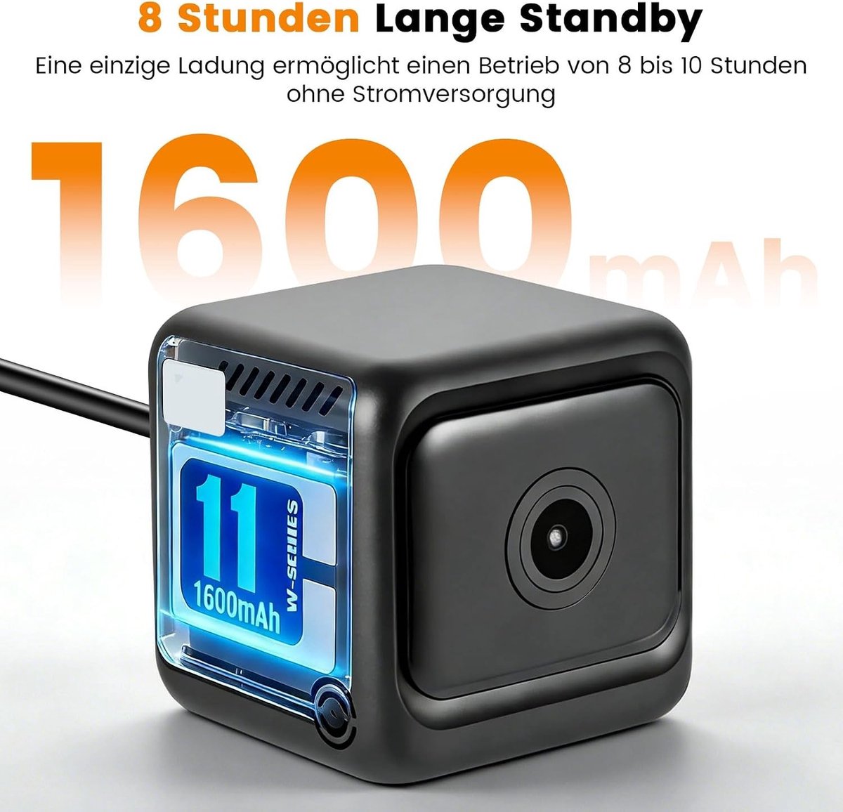 Mini Spionagecamera - Wit - HD 1080p - Draadloze Beveiligingscamera met Nachtzicht - Voor Binnen en Buiten