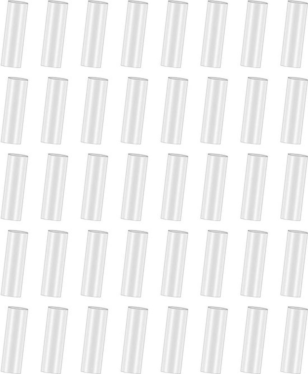 Schoenvindige Accessoires 40 Stuks - Vervangende Schoenonderdelen - Transparant - Gemakkelijk te Installeren - 5 Mm x 2,5 Cm - Doe-Het-Zelf - Schoenveters