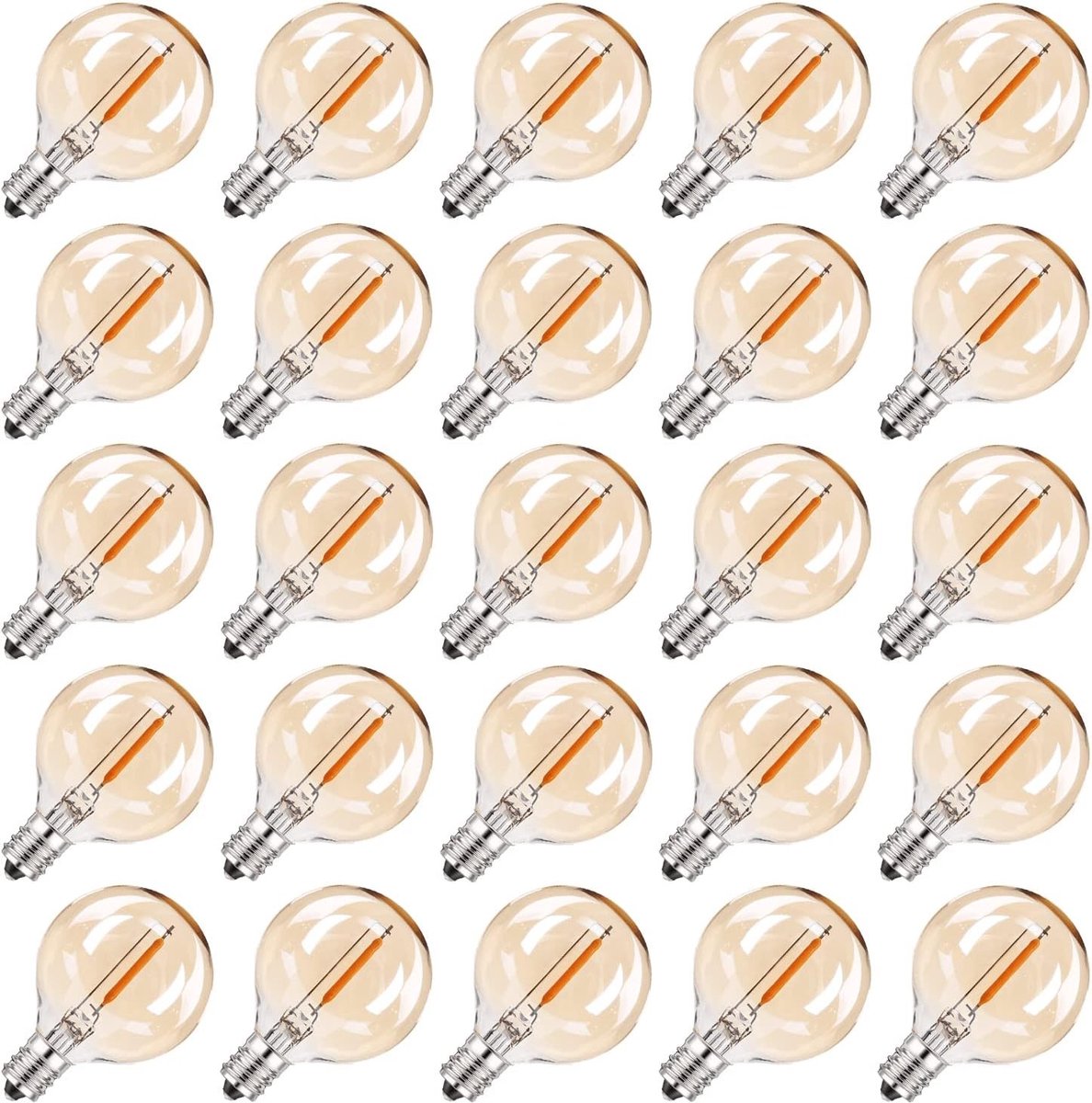 Kleine LED Gloeilampen - Wit - 1 W - Glas - Voor Decoratieve Lichtkettingen