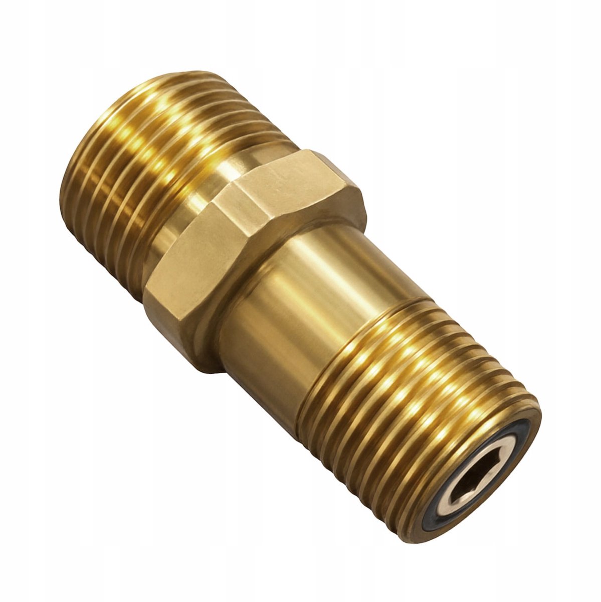 Rosfix Adapter Spuitmond Reductie M22 m naar M18 - Messing, Afdichting O-Ring - M22 M→M18 - Geschikt voor Kärcher, Kränzle