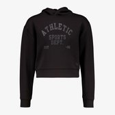 Osaga cropped meisjes sport hoodie zwart - Maat 152